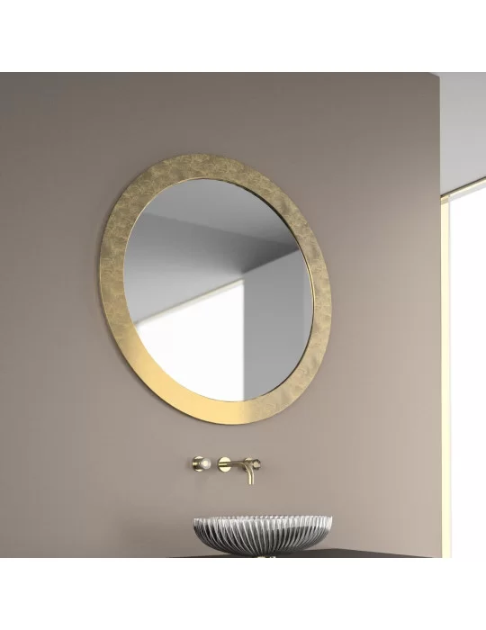 Miroir rond haut de gamme Tondo OR, by Glass Design
