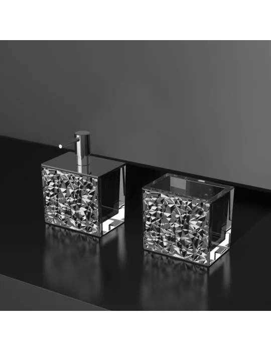 Coffret d'accessoires salle de bain Colori Lux by Glass Design