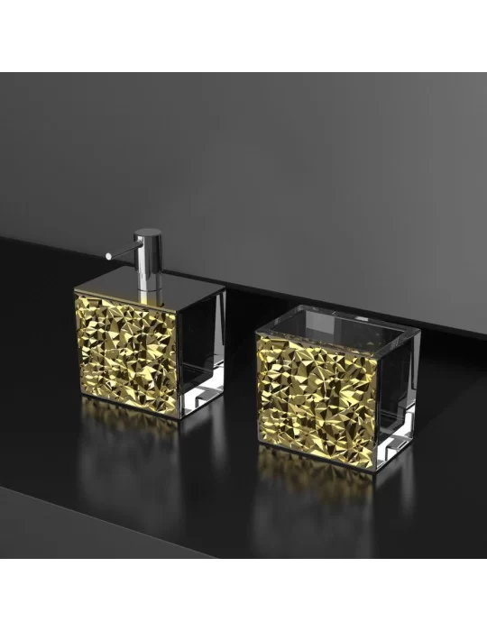 Coffret d'accessoires salle de bain Colori Lux by Glass Design