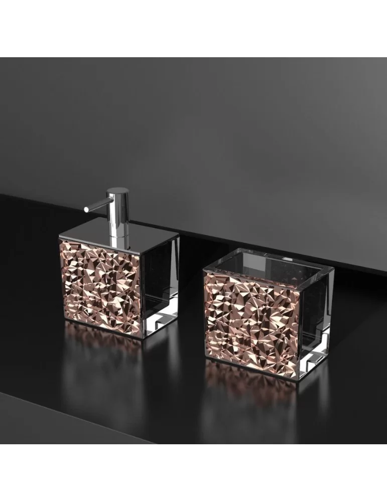 Coffret d'accessoires salle de bain Colori Lux by Glass Design