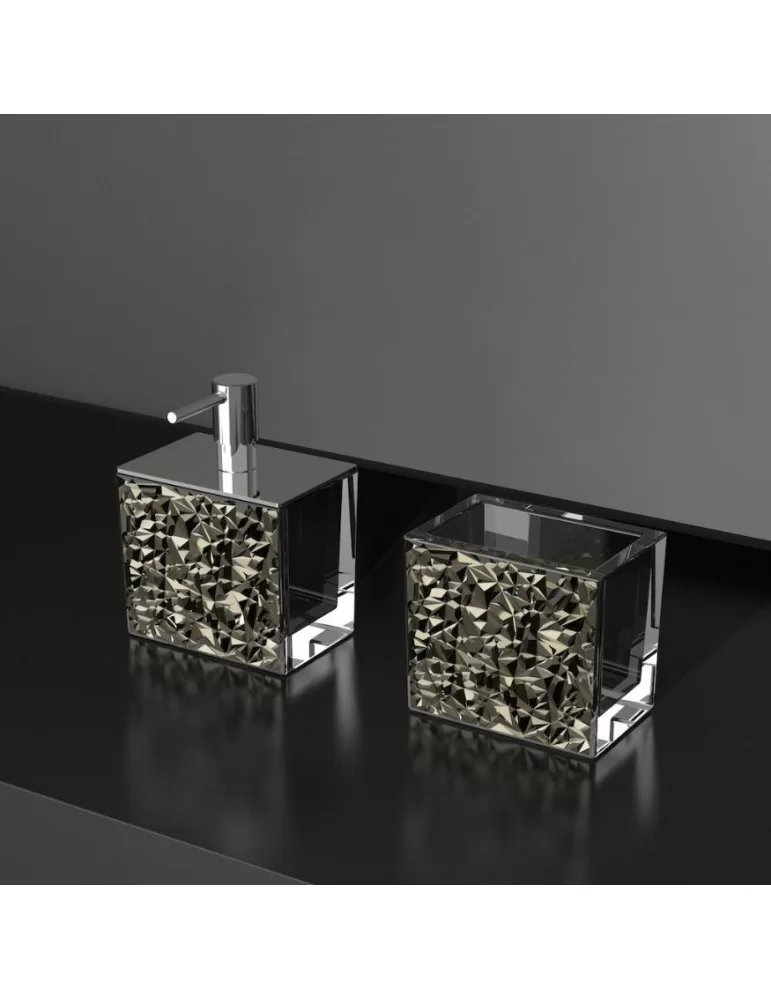 Coffret d'accessoires salle de bain Colori Lux by Glass Design