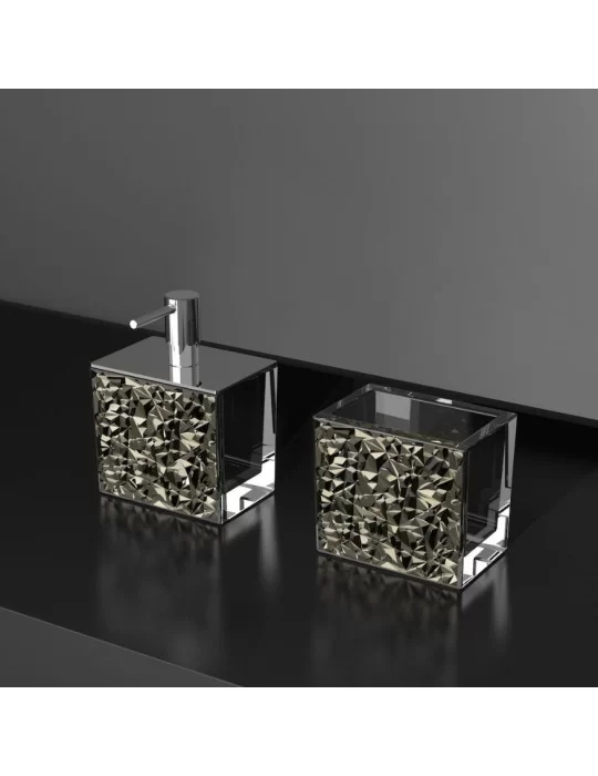 Coffret d'accessoires salle de bain Colori Lux by Glass Design