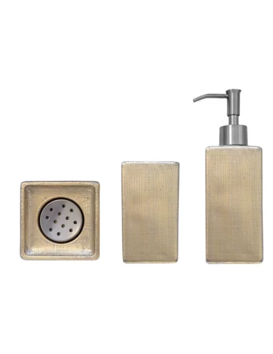 Coffret d'accessoires salle de bain haut de gamme Venice, Glass Design