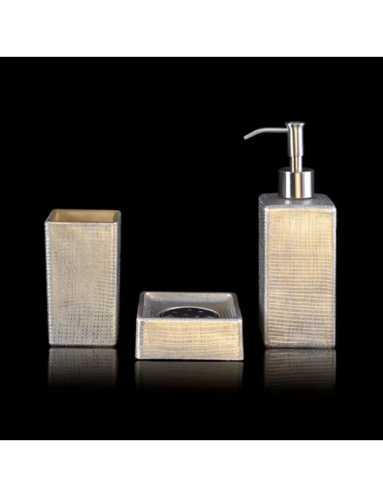 Coffret d'accessoires salle de bain haut de gamme Venice, Glass Design