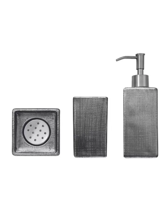 Coffret d'accessoires salle de bain haut de gamme Venice, Glass Design