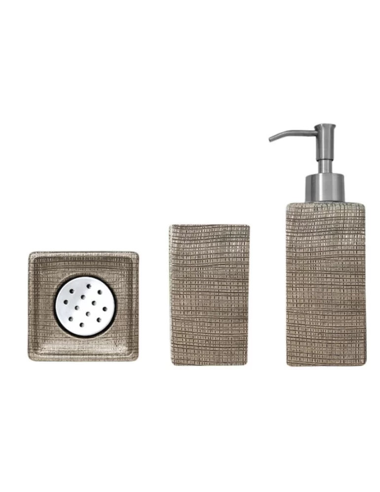 Coffret d'accessoires salle de bain haut de gamme Venice, Glass Design