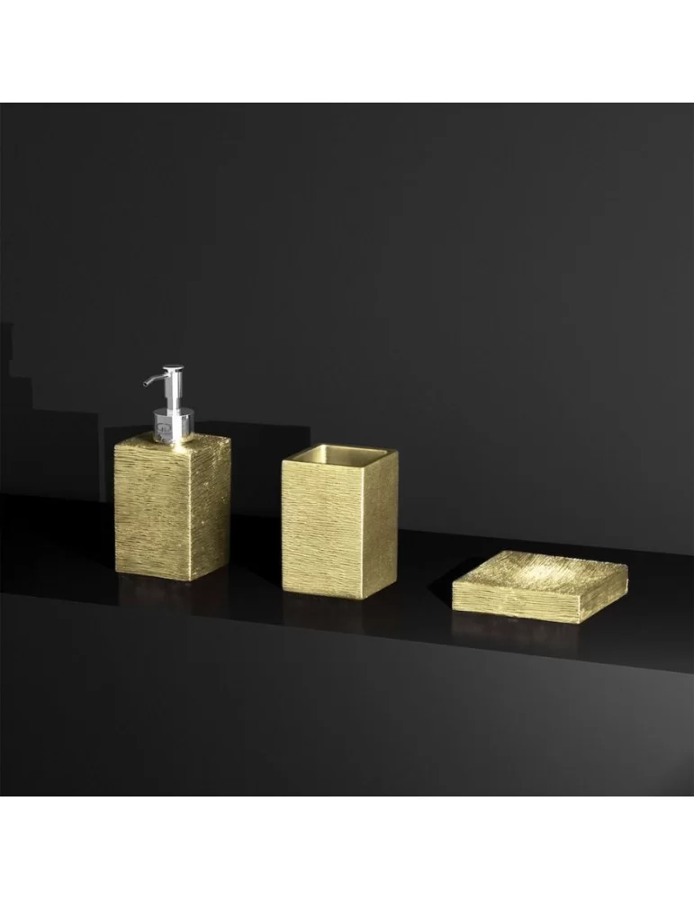 Coffret accessoires salle de bain haut de gamme Metropole Glass Design