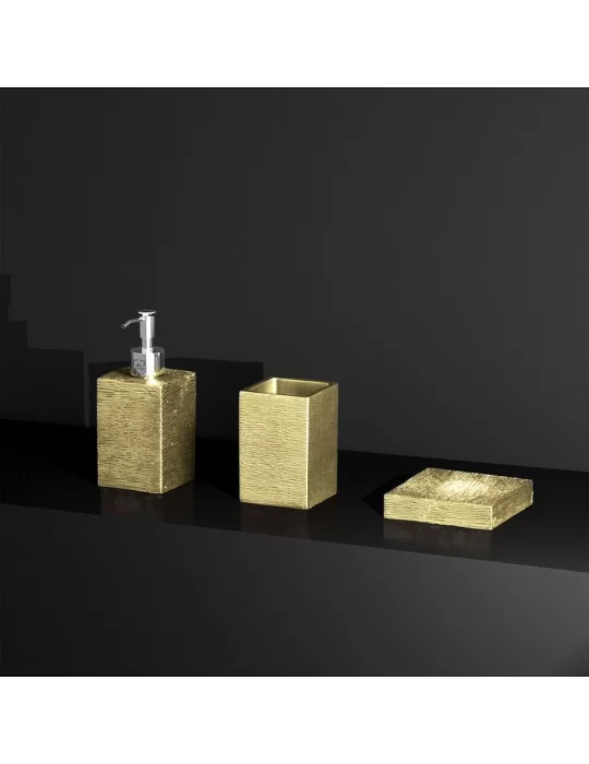 Coffret accessoires salle de bain haut de gamme Metropole Glass Design