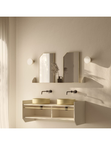 Miroir double avec étagère Swing, de Ex-t Design