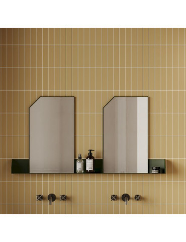 Miroir double avec étagère Swing, de Ex-t Design