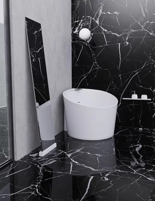 Baignoire d'angle haut de gamme Mini, Glass Design