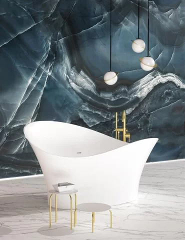 Baignoire îlot Flower Style - Glass Design 2