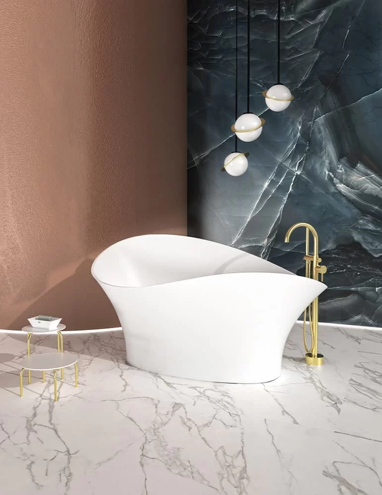 Baignoire îlot Flower Style - Glass Design