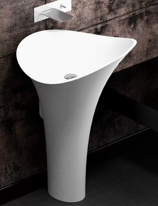 Lavabo sur pied Flower Evolution, de Glass Design Lavabo sur pied Flower Evolution, de Glass Design