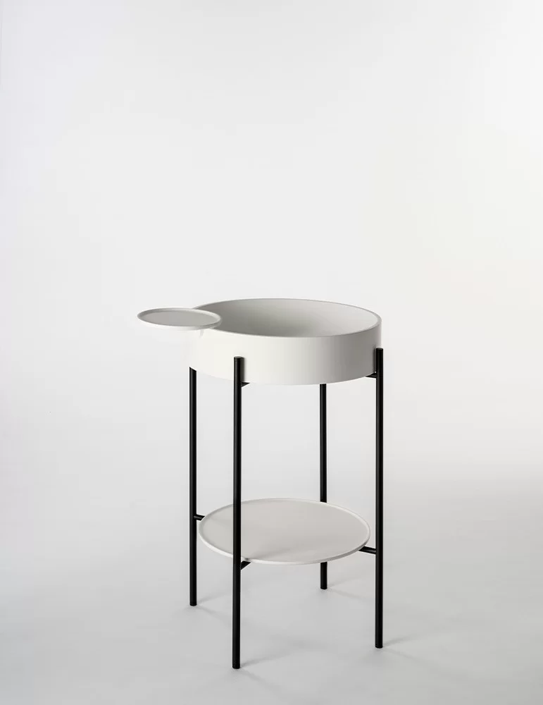 Lavabo rond sur pied métallique Stand - Ex.t DESIGN