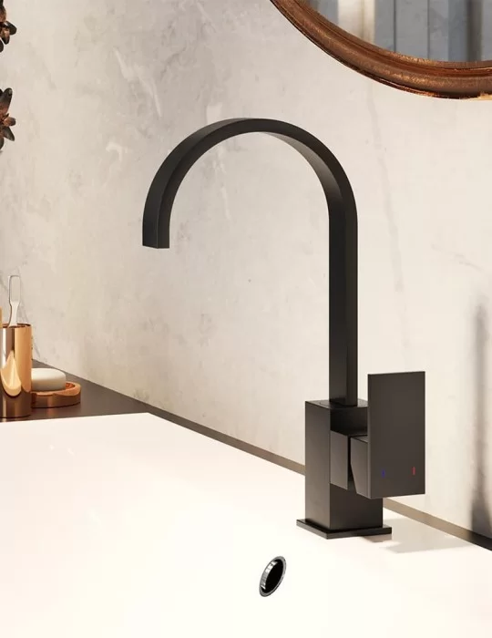 Robinet rehaussé Piatto pour lavabo haut de gamme