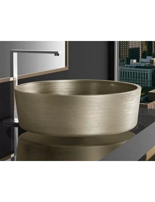 Vasque à poser en cristal de l'Atelier de Florence, Metropole Katino