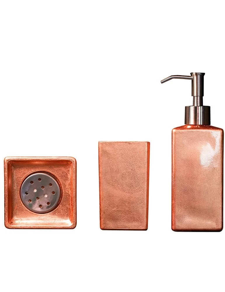 Coffret d'accessoires salle de bain Luxury. Florence Glass. Coffret d'accessoires salle de bain Luxury. Florence Glass.