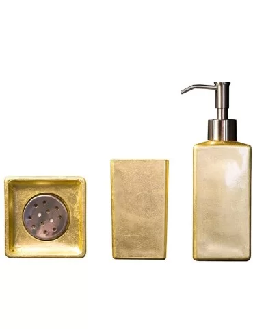 Coffret d'accessoires salle de bain Luxury. Florence Glass. 2