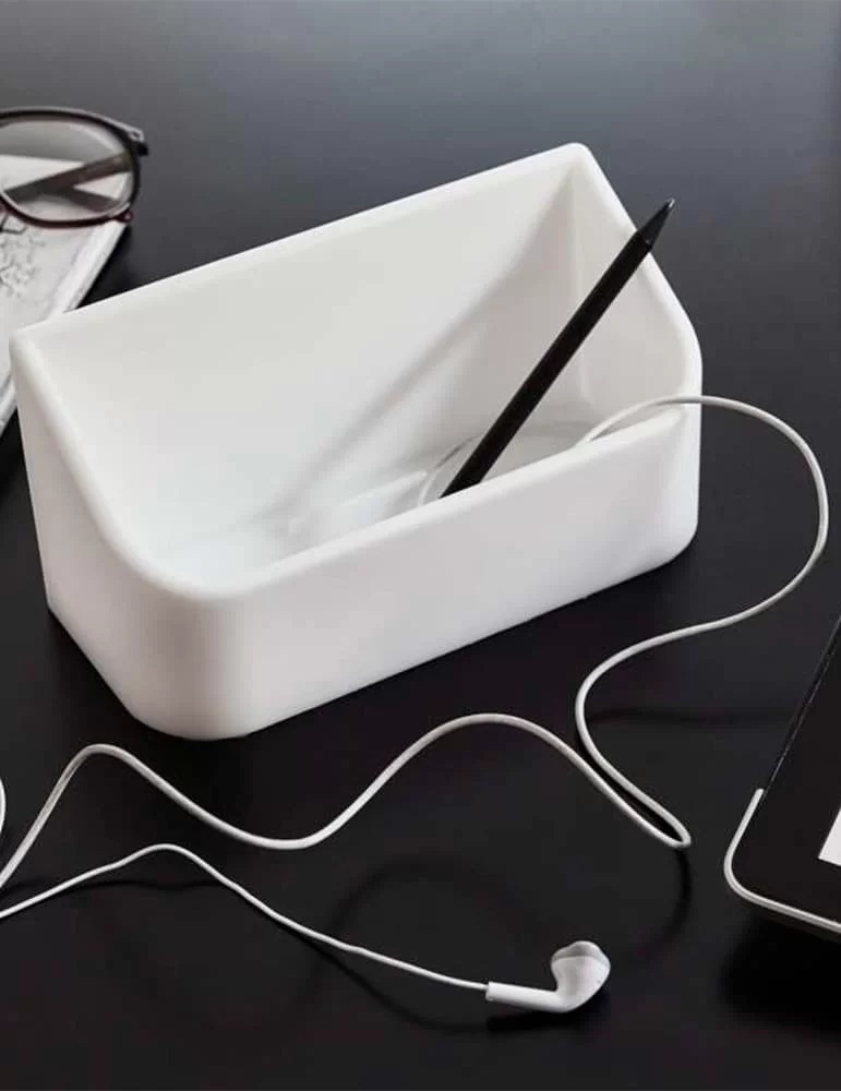 Porte-objets en gel polyuréthane avec miroir, Nora