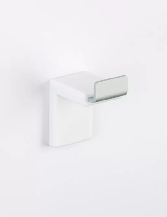 Patère en gel polyuréthane et aluminium anodisé, Inlinea Appendino