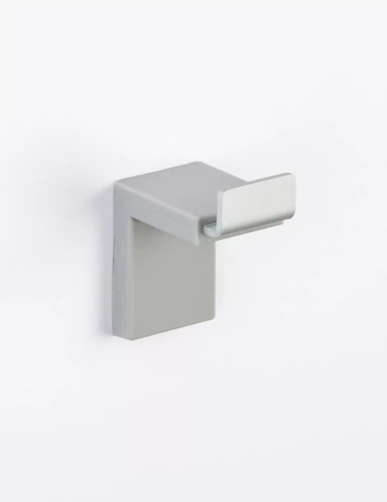 Patère en gel polyuréthane et aluminium anodisé, Inlinea Appendino