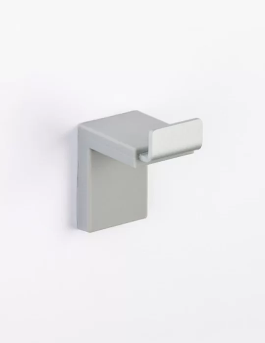 Patère en gel polyuréthane et aluminium anodisé, Inlinea Appendino