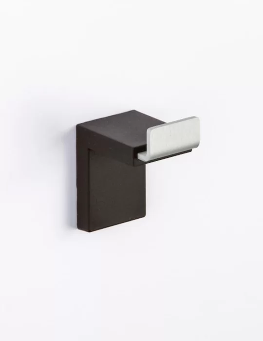 Patère en gel polyuréthane et aluminium anodisé, Inlinea Appendino