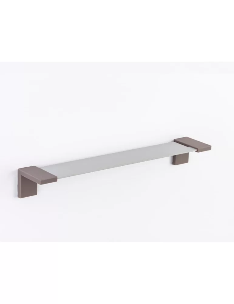 Tablette en gel polyuréthane et aluminium anodisé, Inlinea Mensola