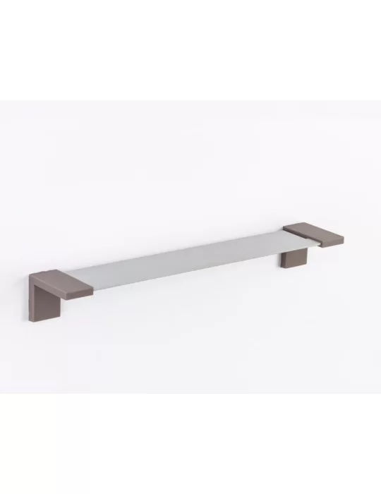 Tablette en gel polyuréthane et aluminium anodisé, Inlinea Mensola