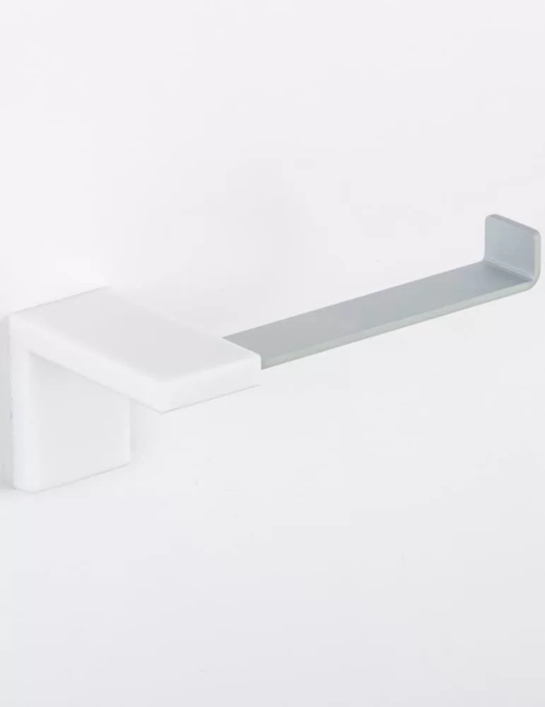 Porte rouleau gel polyuréthane/aluminium anodisé, Inlinea Portarotolo