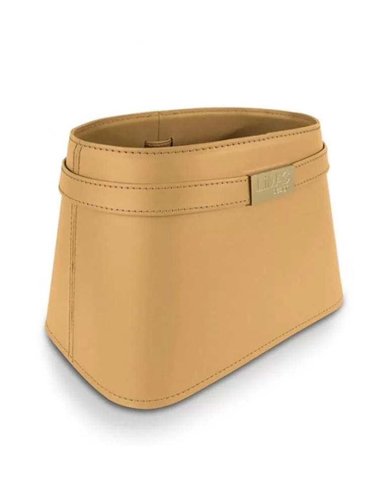 Porte-magazines en cuir Clotidie, de Limac Design