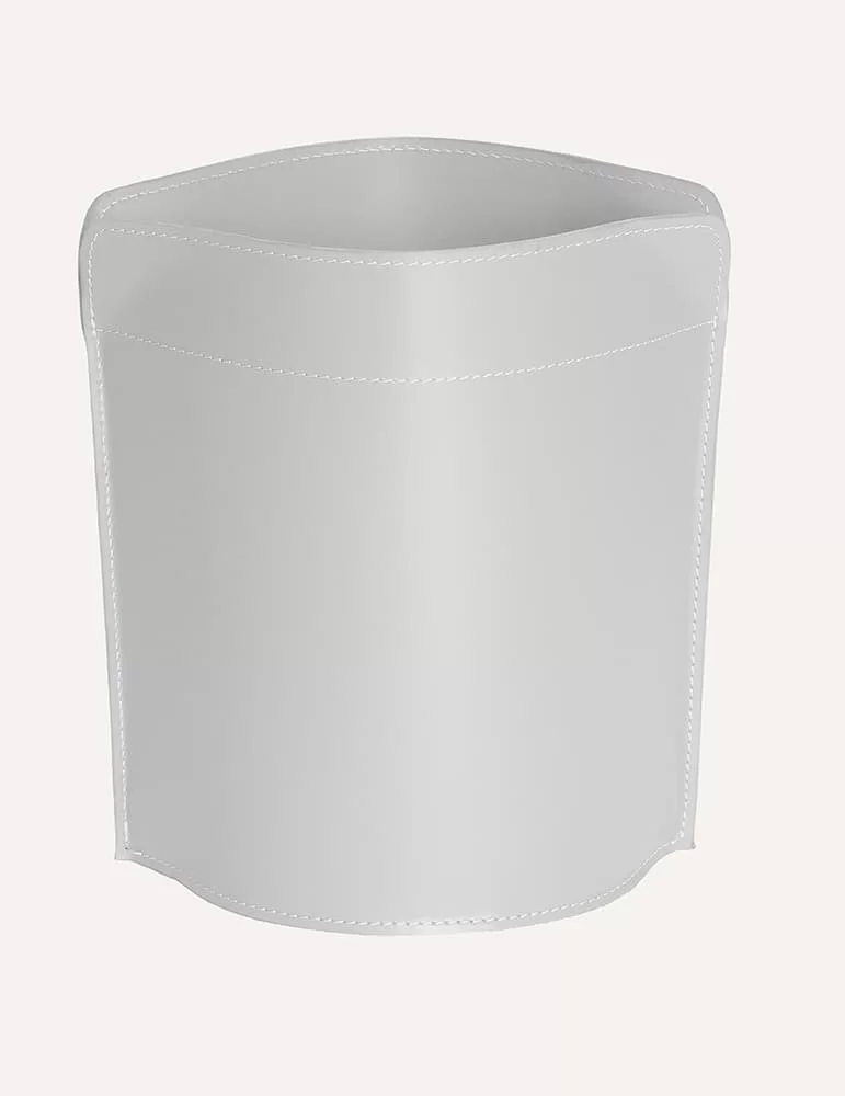 Corbeille à papier en cuir Canistro de Limac Design