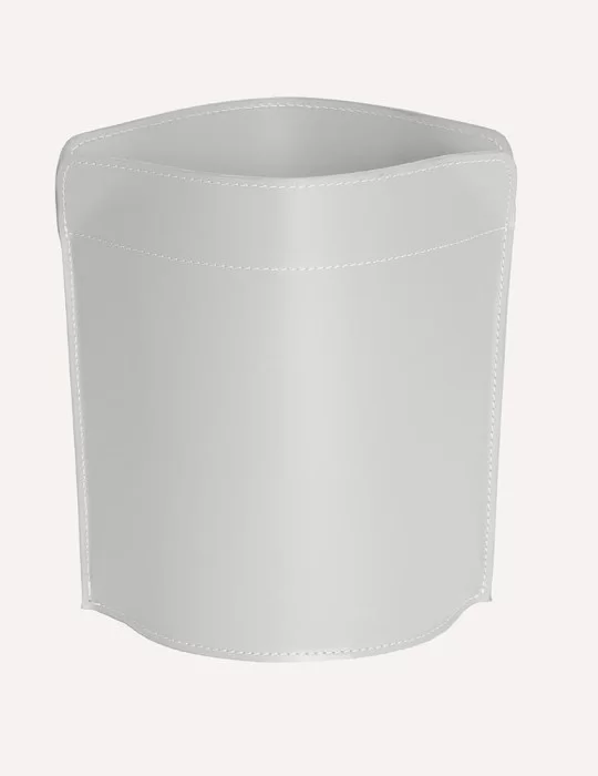 Corbeille à papier en cuir Canistro de Limac Design