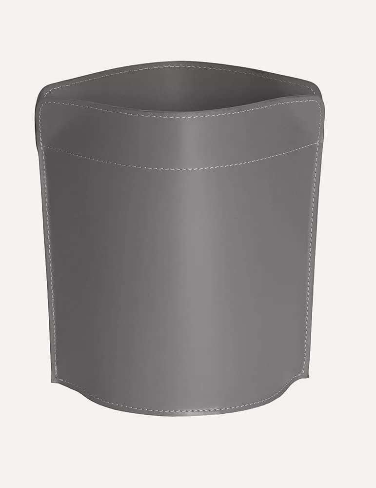 Corbeille à papier en cuir Canistro de Limac Design