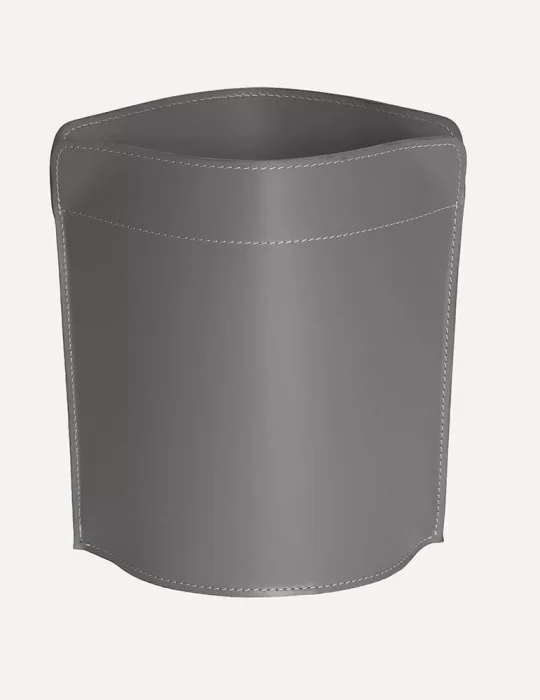 Corbeille à papier en cuir Canistro de Limac Design
