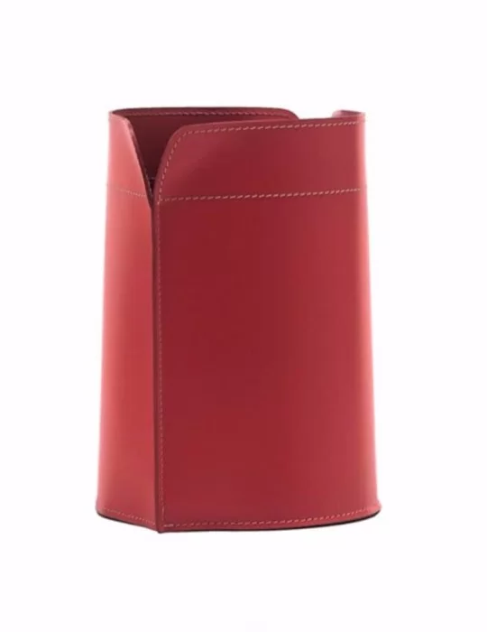 Corbeille à papier en cuir Canistro de Limac Design