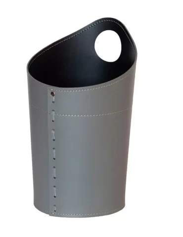Corbeille à papier en cuir Ambrogio de Limac Design 2