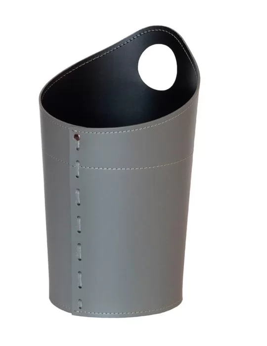 Corbeille à papier en cuir Ambrogio de Limac Design