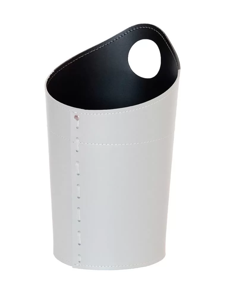 Corbeille à papier en cuir Ambrogio de Limac Design