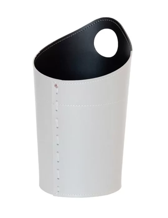 Corbeille à papier en cuir Ambrogio de Limac Design