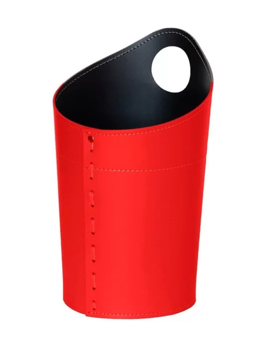 Corbeille à papier en cuir Ambrogio de Limac Design Corbeille à papier en cuir Ambrogio de Limac Design
