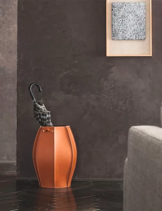 Porte parapluies en cuir Audrey de Limac Design