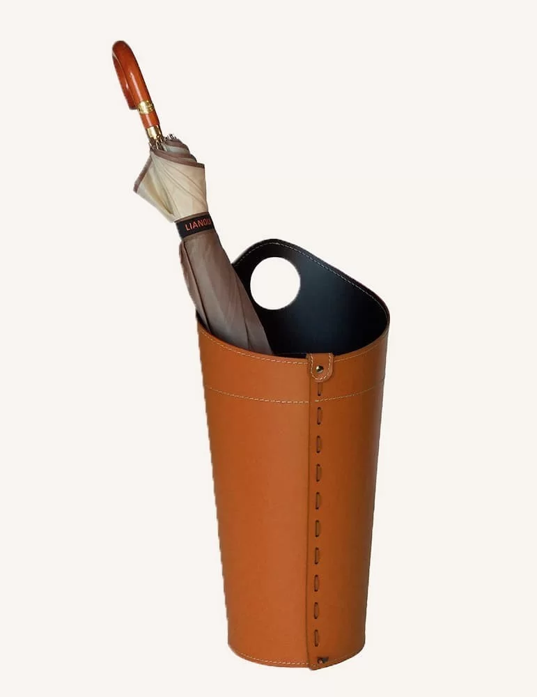 Porte parapluies en cuir Pluvia de Limac Design
