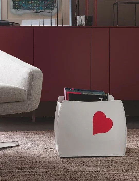 Porte magazines en cuir Beatrice de Limac Design Porte magazines en cuir Beatrice de Limac Design