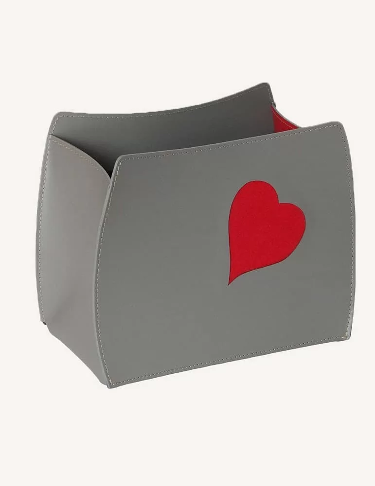 Porte magazines en cuir Beatrice de Limac Design