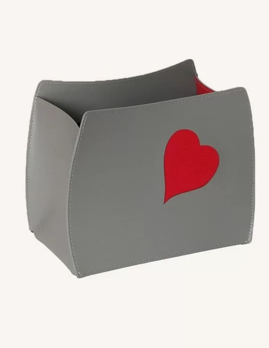 Porte magazines en cuir Beatrice de Limac Design