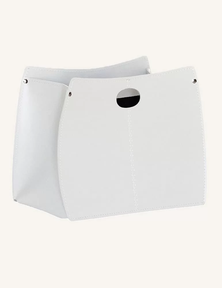 Porte magazines en cuir Vanda de Limac Design