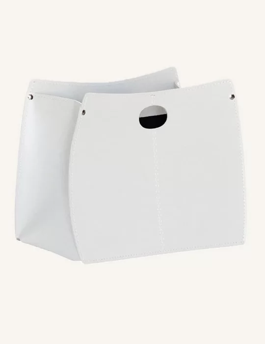 Porte magazines en cuir Vanda de Limac Design
