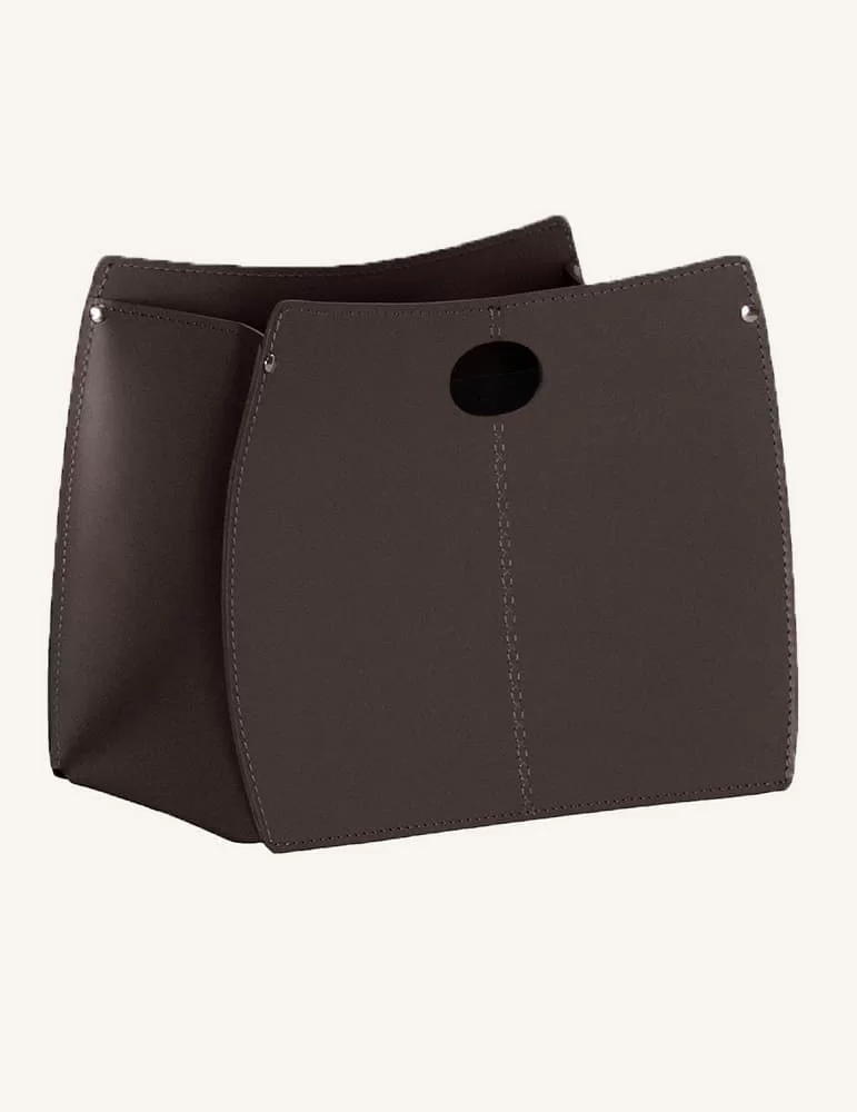 Porte magazines en cuir Vanda de Limac Design